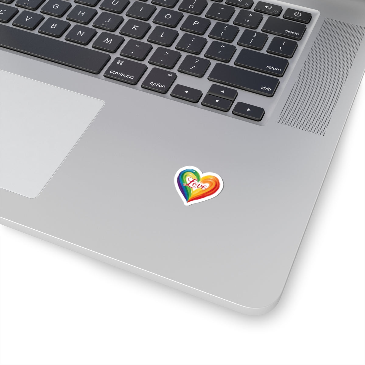 Rainbow Heart Love Kiss-Cut Stickers - Vibrant Love Designs for Accessories & Decor