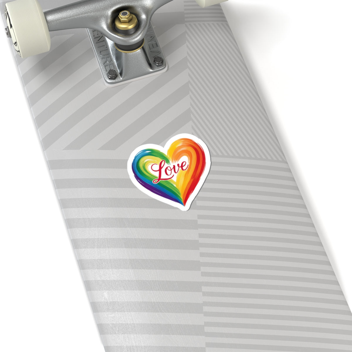 Rainbow Heart Love Kiss-Cut Stickers - Vibrant Love Designs for Accessories & Decor