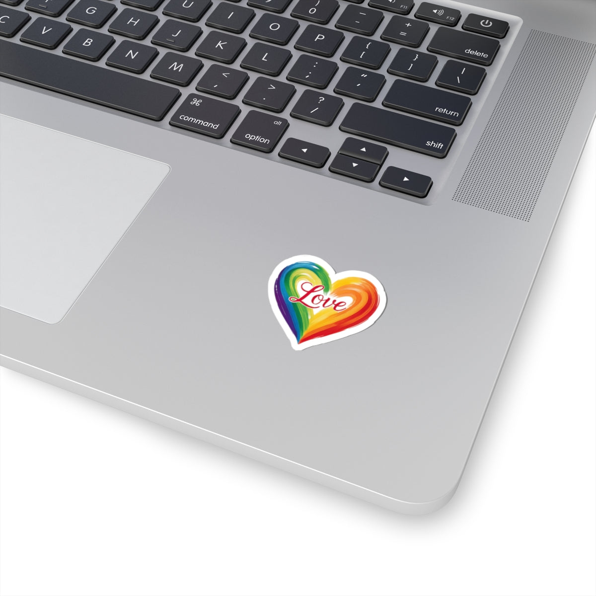 Rainbow Heart Love Kiss-Cut Stickers - Vibrant Love Designs for Accessories & Decor