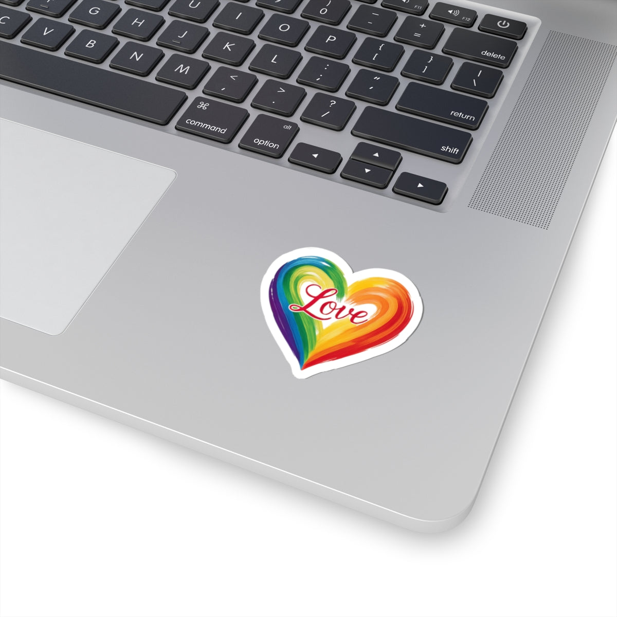 Rainbow Heart Love Kiss-Cut Stickers - Vibrant Love Designs for Accessories & Decor